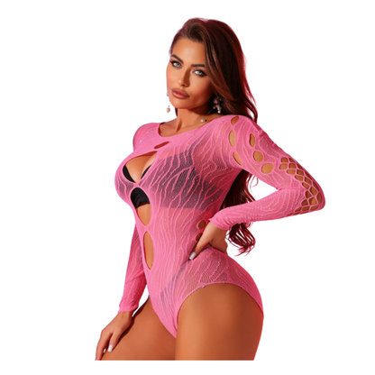BONNIE - ZEBRA LEOTARD (PINK)