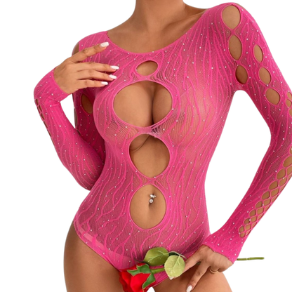 BONNIE - ZEBRA LEOTARD (PINK)