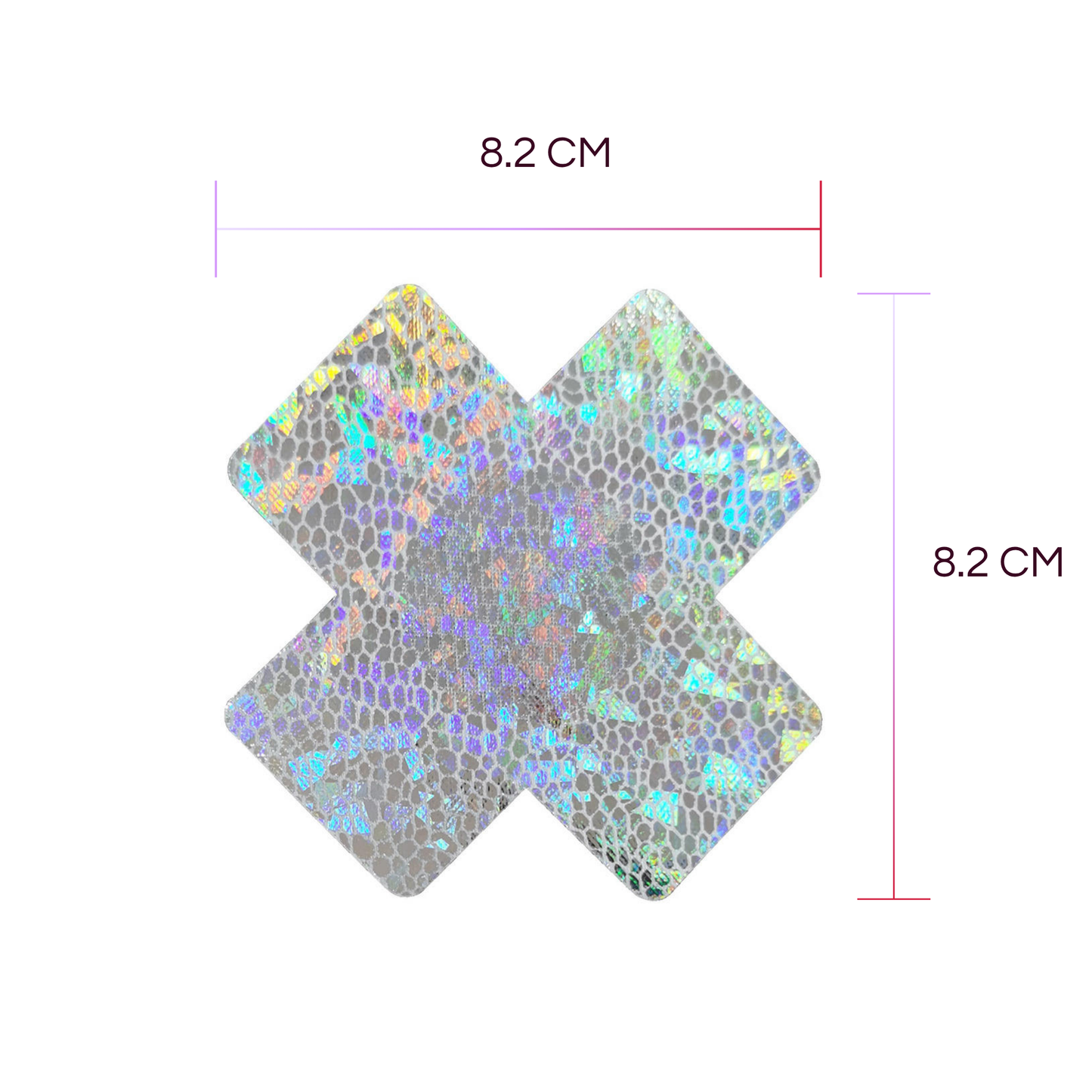 EUPHORIA (X RATED)- HOLOGRAPHIC NIPPLE PASTIES