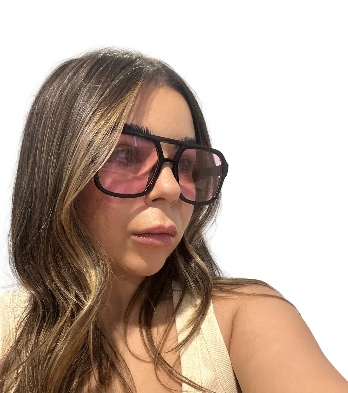 AURA VISION SUNGLASSES - BLACK/PINK