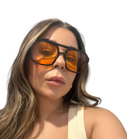 AURA VISION SUNGLASSES - BLACK/ORANGE