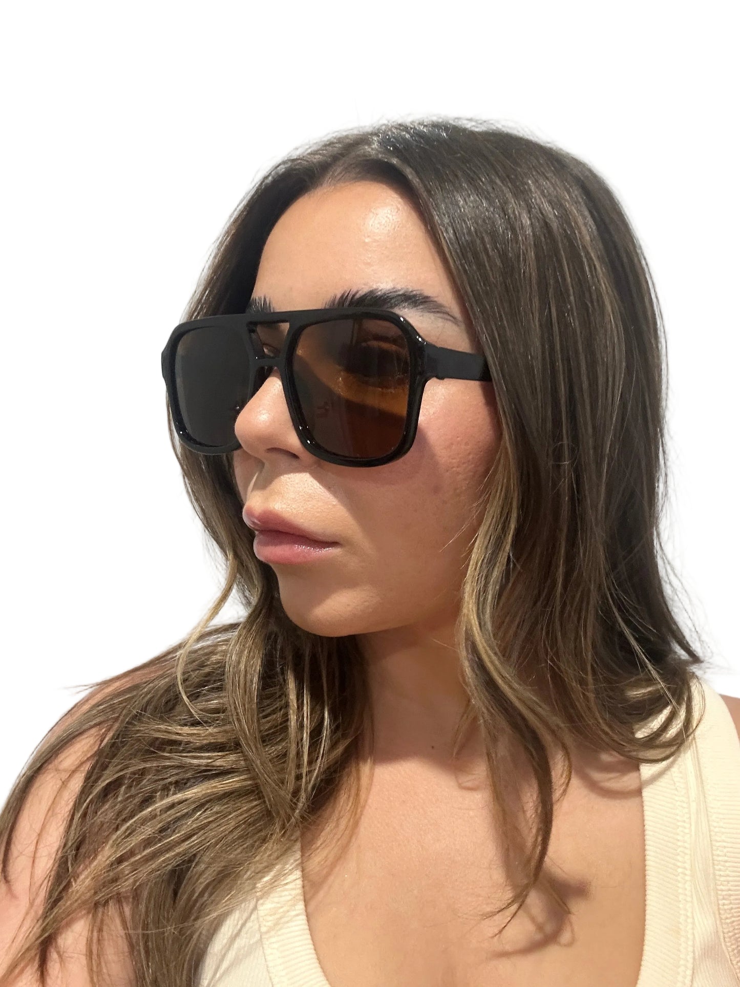 AURA VISION SUNGLASSES - BLACK/BROWN
