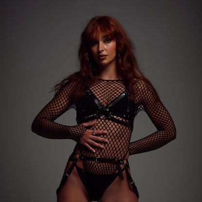 SUKI - FISHNET BODYSUIT (BLACK)