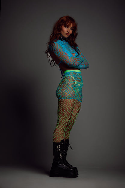 ICE SPICE - THREE PIECE FISHNET SET