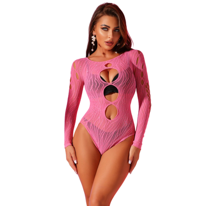 BONNIE - ZEBRA LEOTARD (PINK)