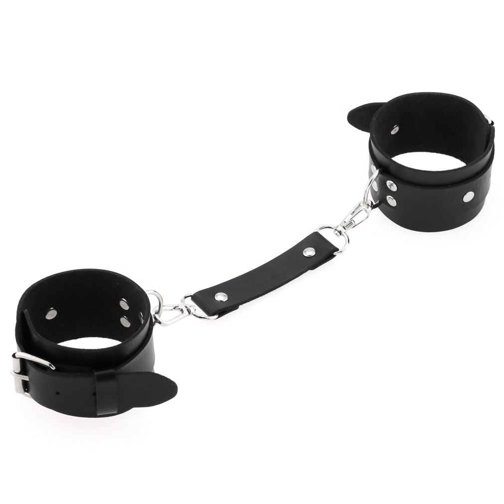 LILITH - BLACK LEATHER CUFFS