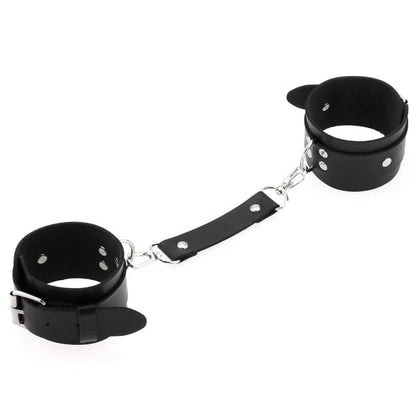 LILITH - BLACK LEATHER CUFFS