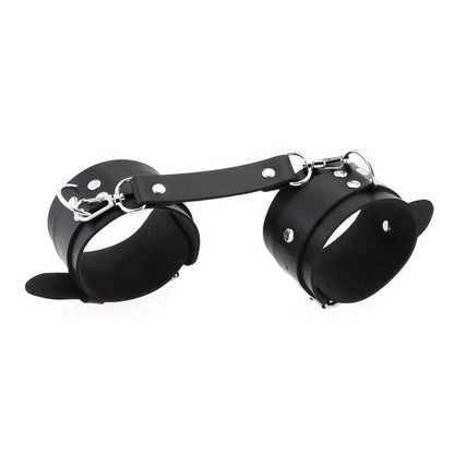 LILITH - BLACK LEATHER CUFFS
