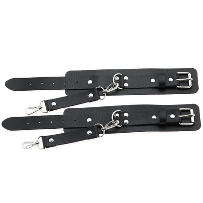 LILITH - BLACK LEATHER CUFFS