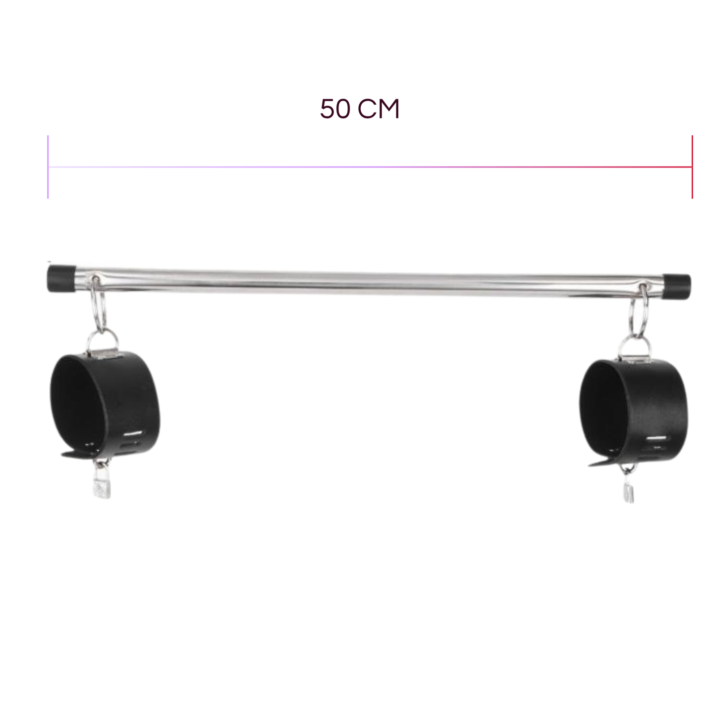 MISTRESS STEEL - BLACK & CHROME SPREADER BAR