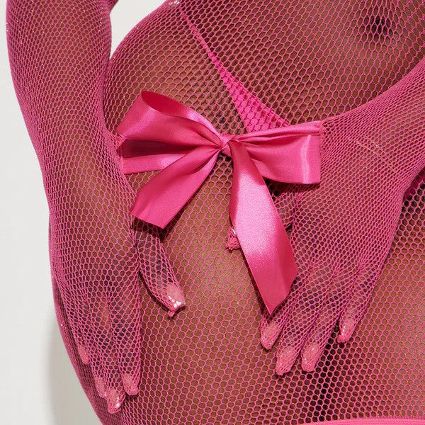 BABY DOLL - MESH DRESS (PINK)
