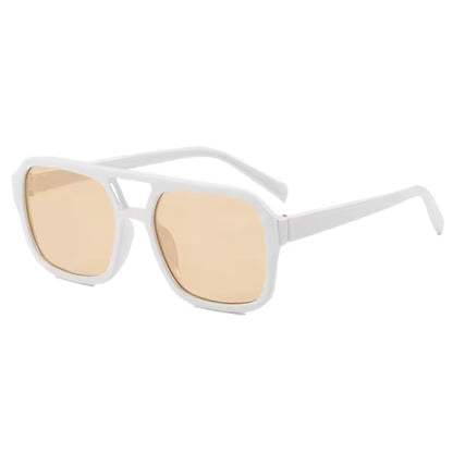 AURA VISION SUNGLASSES - WHITE/BROWN